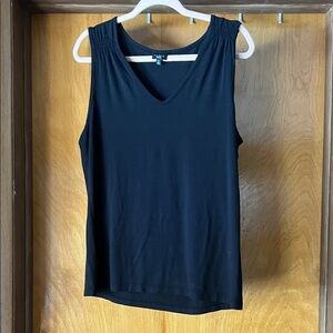 Talbots Elegant Black V-Neck Tank Top